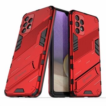 Full Body Heavy Duty Hybrid Hard PC Soft TPU Shockproof Protective Cover with Folding Kickstand for Samsung Galaxy A32 4G (EU Version)