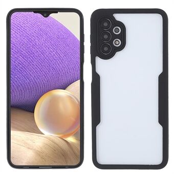 Lens Protective Function PET Screen Protector + Acrylic Back Panel + TPU Frame Protective Case for Samsung Galaxy A32 4G