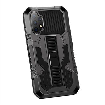 Pioneer Warrior Series PC + TPU Hybrid Heavy Duty Combo Shockproof Phone Cover with Kickstand for Samsung Galaxy A32 4G