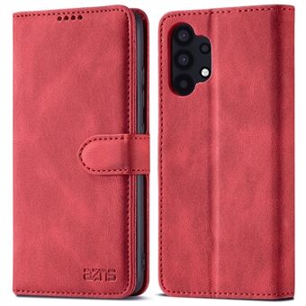 AZNS Magnetic Clasp Leather Case Drop-proof Fully Wrapped Wallet Stand Phone Cover for Samsung Galaxy A32 4G (EU Version)