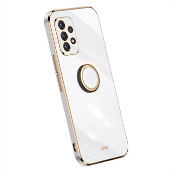 XINLI Slim Phone Case Kickstand For Samsung Galaxy A32 4G (EU Version), Electroplating Anti-fall Protective Phone Cover