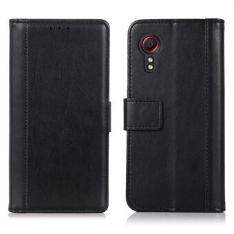 Wallet Stand Design Smooth-Feeling Leather Phone Cover Case for Samsung Galaxy Xcover 5