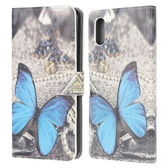 Pattern Printing Leather Protective Cover Wallet Stand Phone Shell for Samsung Galaxy Xcover 5