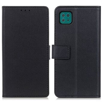 PU Leather Flip Folio Case for Samsung Galaxy A22 5G (EU Version), Wallet Stand Shockproof TPU Inner Shell Phone Cover