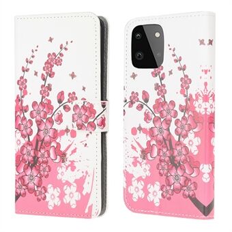 Full Protection Wallet Design Pattern Printing Leather Stand Protective Case with Stand for Samsung Galaxy A22 5G (EU Version)