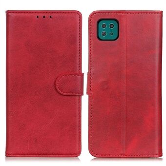 PU Leather Magnetic Wallet Leather Shell Protective Case for Samsung Galaxy A22 5G (EU Version)