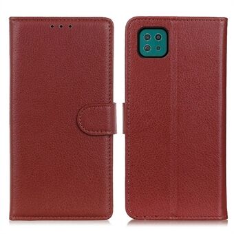 For Samsung Galaxy A22 5G (EU Version) Classic Style Litchi Texture PU Leather Wallet Mobile Phone Case