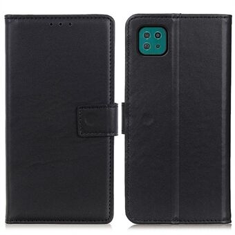 Full Protection Magnetic Clasp Design Leather Mobile Phone Wallet Stand Shell for Samsung Galaxy A22 5G (EU Version)