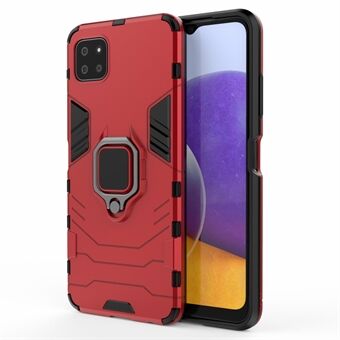 Cool Guard 2-in-1 Ring Holder Kickstand PC TPU Hybrid Case for Samsung Galaxy A22 5G (EU Version)