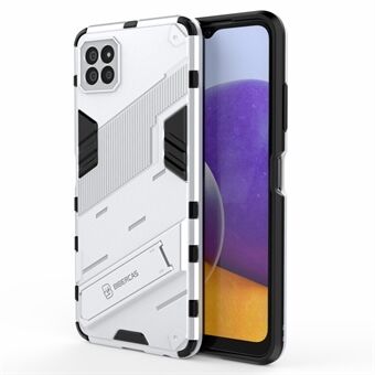 Foldable Kickstand PC + TPU Hybrid Phone Cover Back Case for Samsung Galaxy A22 5G (EU Version)