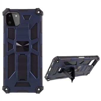 Armor Drop-proof PC TPU Kickstand Design Phone Case Cover with Magnetic Metal Sheet for Samsung Galaxy A22 5G (EU Version)