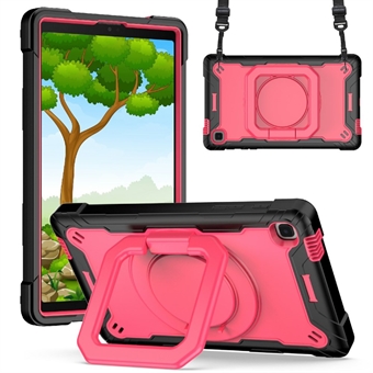 Full Coverage PC and Silicone Tablet Case with Rotating Kickstand for Samsung Galaxy Tab A7 Lite 8.7-inch