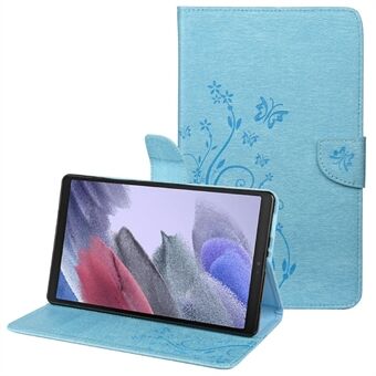 Imprint Butterflies Wallet Stand Design Folio Flip Leather Tablet Cover Case for Samsung Galaxy Tab A7 Lite 8.7-inch/T220/T225