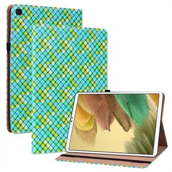 Stand Card Slots Function Anti-fall Multi-color Woven Texture PU Leather Cover + TPU Inner Case for Samsung Galaxy Tab A7 Lite 8.7-inch SM-T220/SM-T225