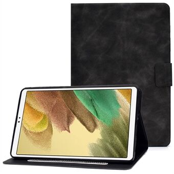 For Samsung Galaxy Tab A7 Lite 8.7-inch T220 / T225 Cowhide Texture Solid Color PU Leather Stand Cover Card Slots Design Drop-proof Case