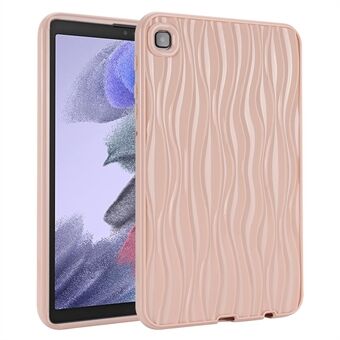 For Samsung Galaxy Tab A7 Lite 8.7-inch T225 T220 Water Ripple Texture Case  Solid Color TPU Tablet Cover