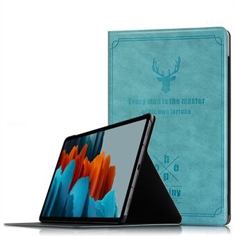 Deer Pattern PU Leather PC Stand Tablet Shell Case Cover for Samsung Galaxy Tab S7 Plus 12.4 inch/Tab S7 FE/Tab S8+