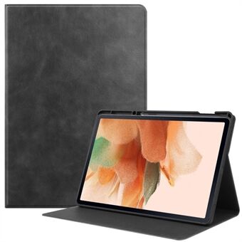 Scratch Resistant Case for Samsung Galaxy Tab S7 FE SM-T730/SM-T736 Drop-proof Protective PU Leather Tablet Cover with Stand Pencil Holder