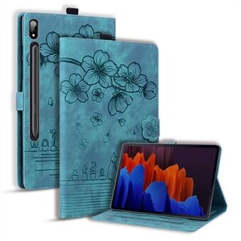 Card Slots Tablet Case for Samsung Galaxy Tab S8+ / S7 FE / S7+ T970 T976B PU Leather Stand Tablet Cover