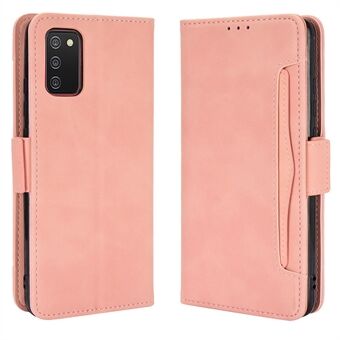 Full Protective Stand Design Wallet Phone Cover Case with Multiple Card Slots for Samsung Galaxy A03s (166.5 x 75.98 x 9.14mm)