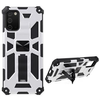 Armor PC+TPU Combo Magnetic Metal Sheet Design Anti-drop Phone Case with Kickstand for Samsung Galaxy A03s (166.5 x 75.98 x 9.14mm)