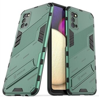 Dual-Layer Soft TPU + Hard PC Anti-Slip Full-Body Rugged Protective Phone Case with Kickstand for Samsung Galaxy A03s (166.5 x 75.98 x 9.14mm)