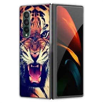 Clear Pattern Printing PC Back Shockproof Protective Cover for Samsung Galaxy Z Fold3 5G