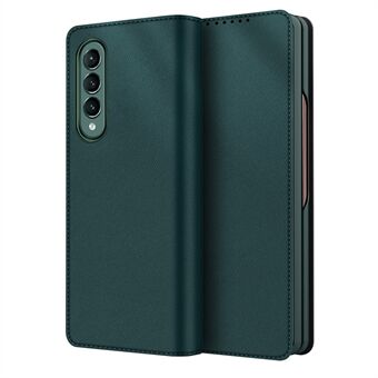 Detachable 2-in-1 Skin-Touch Split Leather Case Phone Cover with Wallet Stand for Samsung Galaxy Z Fold3 5G