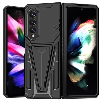 V-Shaped Kickstand Anti-drop PC + TPU Hybrid Cover Folding Phone Case for Samsung Galaxy Z Fold3 5G