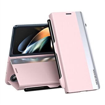 Had PC Phone Case for Samsung Galaxy Z Fold3 5G Anti-Drop Protective Cover Shockproof Stand Case with Pen  /  Pen Slot