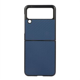 For Samsung Galaxy Z Flip3 5G Carbon Fiber Texture Design Leather Hybrid Slim Phone Cover Cell Phone Case