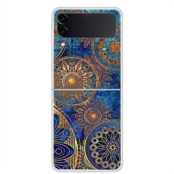 Pattern Printing Design Hard PC Back Shockproof Phone Cover for Galaxy Z Flip3 5G