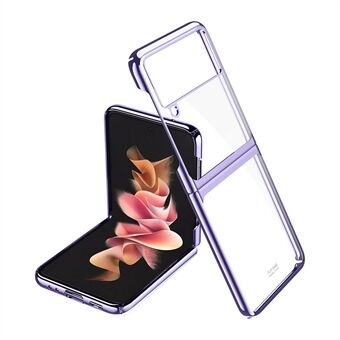 Cool Electroplated Close-Fit Flip PC Hard Case Cell Phone Protective Shell Cover for Samsung Galaxy Z Flip3 5G