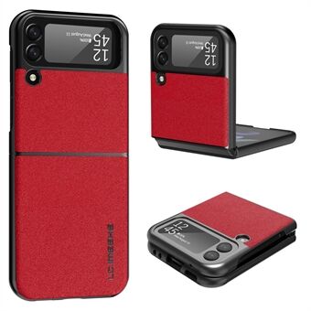 LC.IMEEKE PU Leather Hard PC Shockproof Protection Folding Anti-Drop Cover for Samsung Galaxy Z Flip3 5G