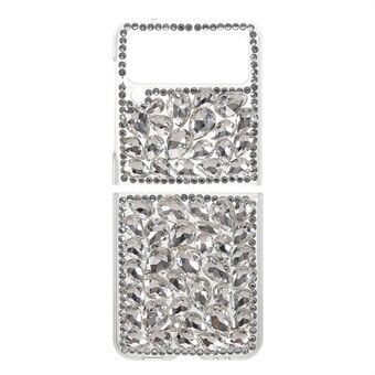 Scratch-Resistant Anti-Drop Stylish Rhinestone Decor Shiny Phone Case for Samsung Galaxy Z Flip3 5G