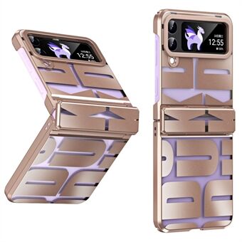 For Samsung Galaxy Z Flip3 5G Hinde Protection Hard PC Cover Anti-scratch Electroplating Phone Case