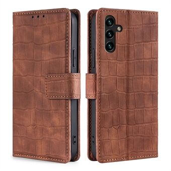 Shockproof Design Crocodile Texture Wallet Leather Case Phone Cover Shell with Supporting Stand for Samsung Galaxy A13 5G / A04s 4G (164.7 x 76.7 x 9.1 mm)