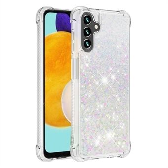 Quicksand Flowing Moving Glitter Flexible TPU Shockproof Cute Phone Case for Samsung Galaxy A13 5G / A04s 4G (164.7 x 76.7 x 9.1 mm)