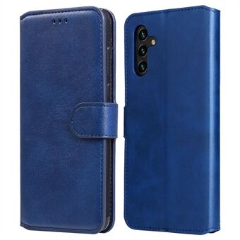 Classic Stand Flip Cover PU Leather Magnetic Closure Anti-Scratch Wallet Phone Case for Samsung Galaxy A13 5G / A04s 4G (164.7 x 76.7 x 9.1 mm)