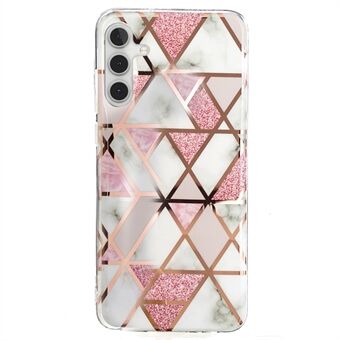 IMD TPU Cell Phone Case Marble Pattern Electroplating Flexible Drop-Proof Phone Cover for Samsung Galaxy A13 5G / A04s 4G (164.7 x 76.7 x 9.1 mm)