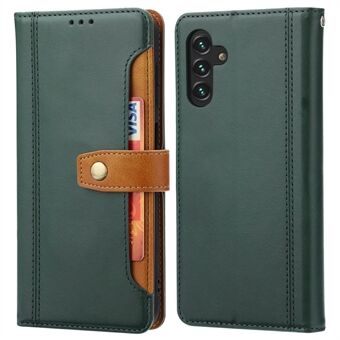 Wallet Design Business Leather Cover Compatible for Samsung Galaxy A13 5G / A04s 4G (164.7 x 76.7 x 9.1 mm) Wallet Stand Phone Shell