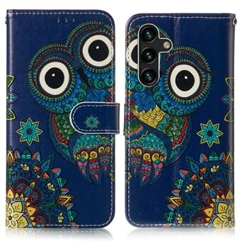 Embossed Patterned Wallet Stand Leather Phone Case Anti-drop Protective Shell for Samsung Galaxy A13 5G / A04s 4G (164.7 x 76.7 x 9.1 mm)