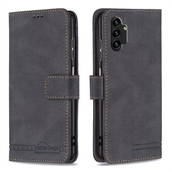 BINFEN COLOR BF09 RFID Blocking Wallet Phone Case for Samsung Galaxy A13 4G / A13 5G / A04 4G (164.4 x 76.3 x 9.1 mm), Flip Folio Book Stand PU Leather Shockproof Cover