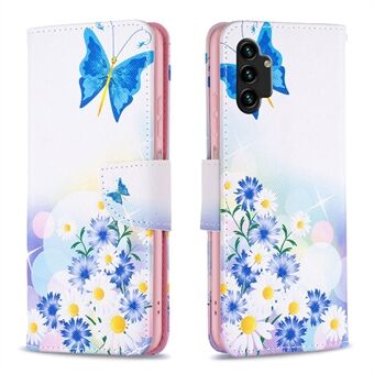 For Samsung Galaxy A13 4G / A13 5G / A04 4G (164.4 x 76.3 x 9.1 mm) Pattern Printing PU Leather Magnetic Flip Stand Cover Wallet Purse Phone Case