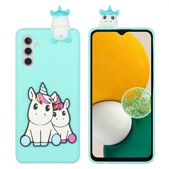 For Samsung Galaxy A13 5G 3D Cute Cartoon Funny Animal Style TPU + PVC Anti-Slip Case