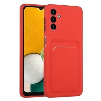 For Samsung Galaxy A13 5G / A04s 4G (164.7 x 76.7 x 9.1 mm) Camera Lens Protection Shockproof TPU Non-Slip Phone Case with Card Holder