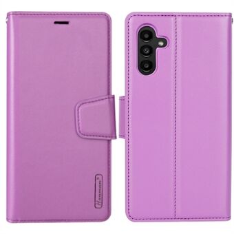 HANMAN Mill Series for Samsung Galaxy A13 5G / A04s 4G (164.7 x 76.7 x 9.1 mm) Shockproof Phone Shell PU Leather Stand Phone Cover Folio Flip Magnetic Clasp Wallet Case