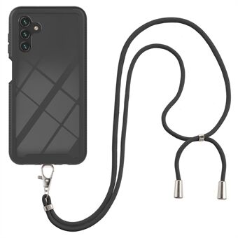 YB PC Series-4 Phone Case for Samsung Galaxy A13 4G / 5G / M13 5G / A04s 4G (164.7 x 76.7 x 9.1 mm) PC+TPU Cell Phone Protective Cover with Lanyard