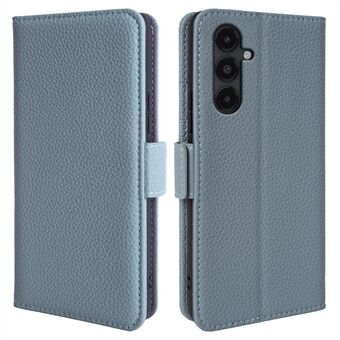 For Samsung Galaxy A13 5G Litchi Texture Phone Wallet Cover Stand Case Genuine Cow Leather Shell