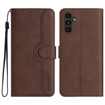 YX003 For Samsung Galaxy A13 5G / A04 4G (164.4 x 76.3 x 9.1 mm) / A04s 4G (164.7 x 76.7 x 9.1 mm) Phone Case PU Leather Wallet Stand Imprinted Cover